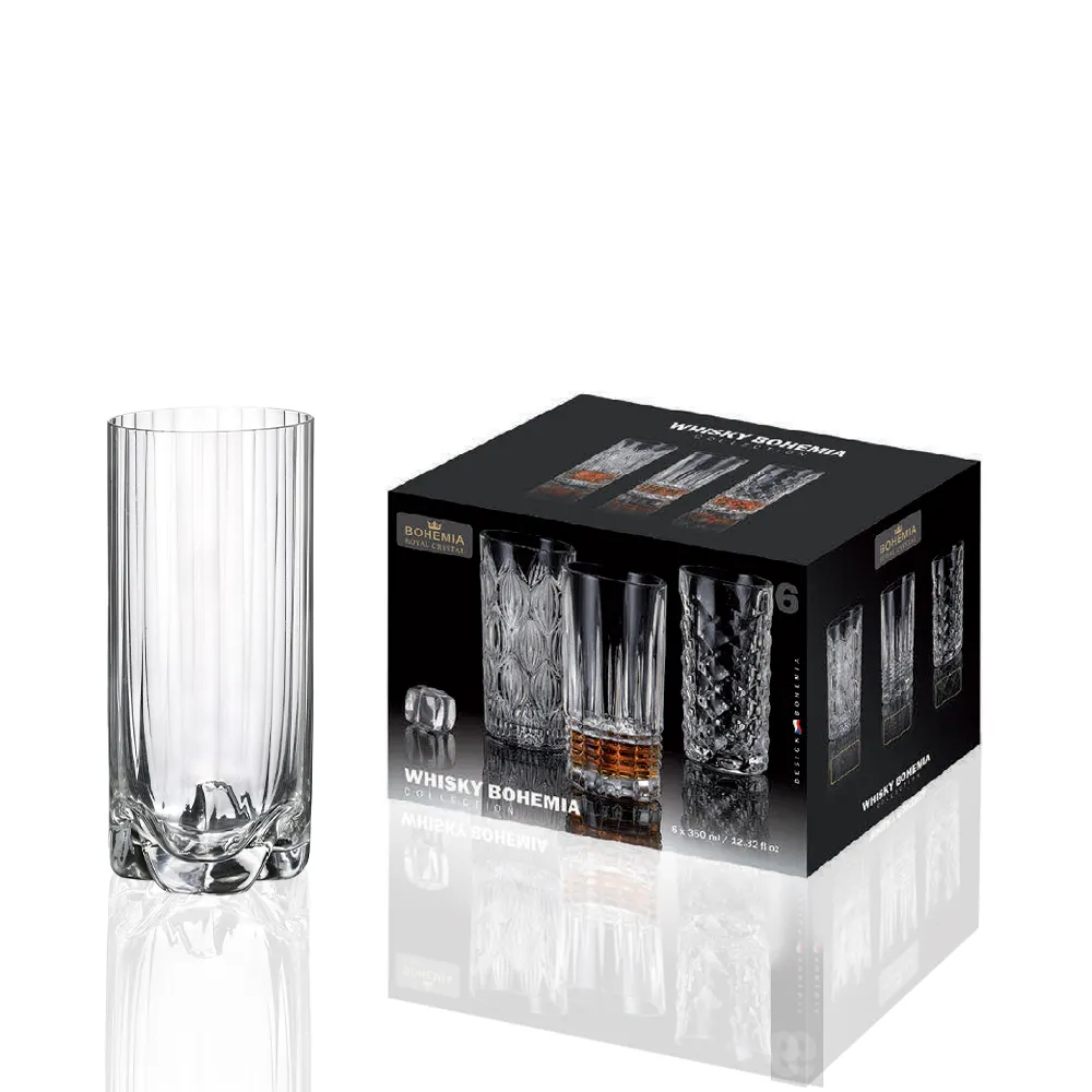 Bộ 6 Ly Pha Lê Bohemia Trio Waterfall 470ml